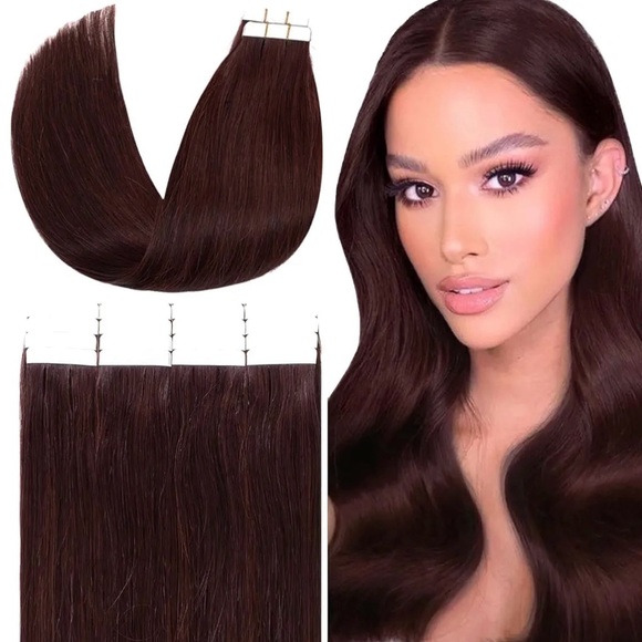 Anrosa Red Wine “22 Tape In Hair Extensions